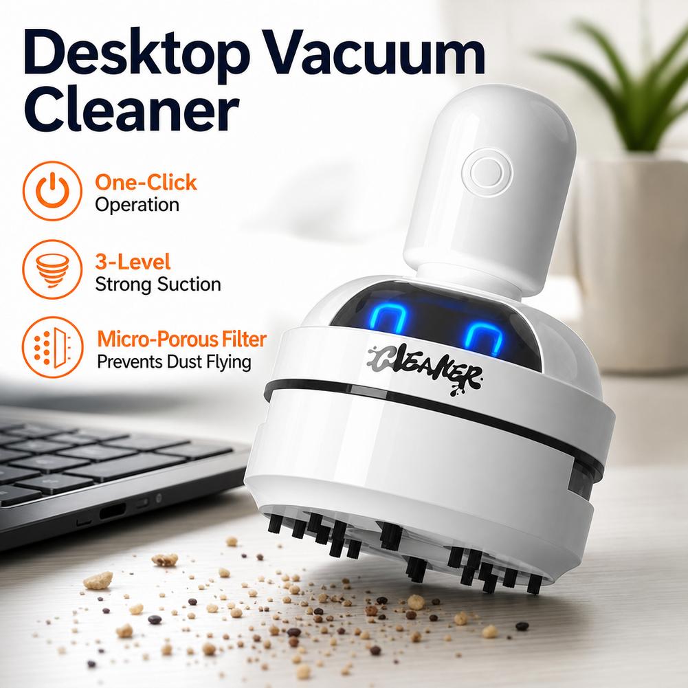 Vacuum Chamber Small - Aspiradora de Escritorio Silenciosa, 3 Velocidades