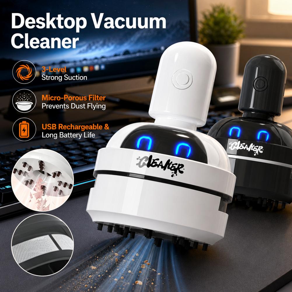Vacuum Chamber Small - Aspiradora de escritorio, mini aspiradora recargable,