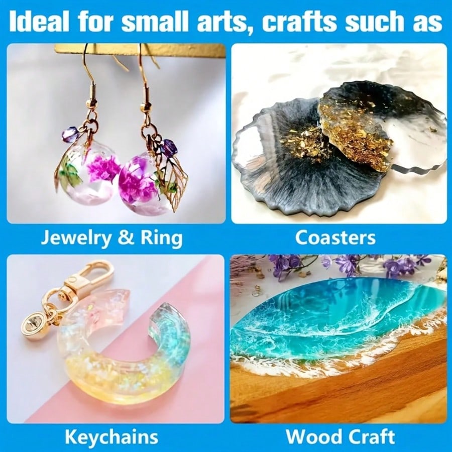 Resina Epoxi Transparente 1:1, - Resin Jewelry Kit reseña y precio
