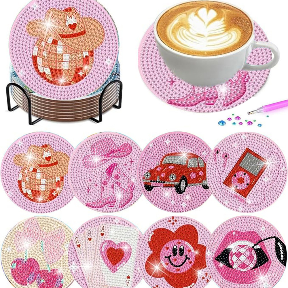 8 piezas/juego de posavasos de - Resin Craft Kit reseña y precio